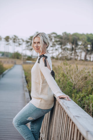 Ribbon Dancer Sweater off white O/S