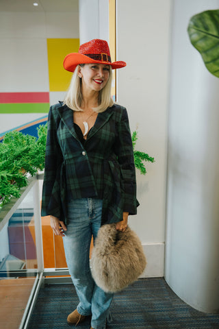 Zsa-Zsa Little Fur Bag tan