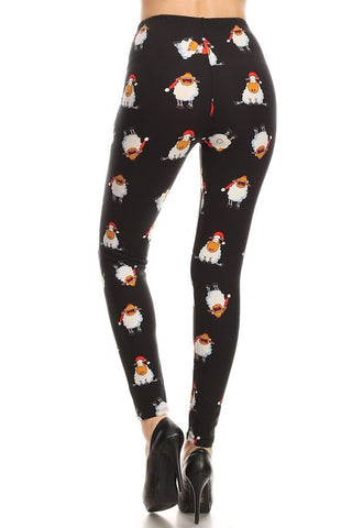 Christmas Sheep Leggings O/S