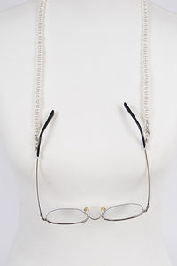 Hold On Pearl Glasses & Mask Chain Ivory