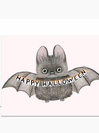 Halloween Bat Card