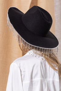 Rhinestone Cowgirl Hat Black