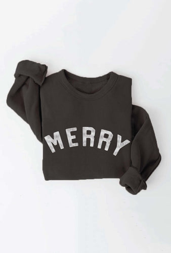 Merry Unisex Sweatshirt Black