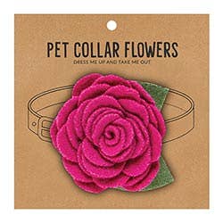 MD Pet Collar Flower-Magenta