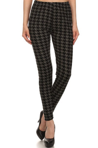 Houndstooth Leggings One Size