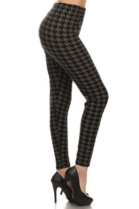 Houndstooth Leggings One Size