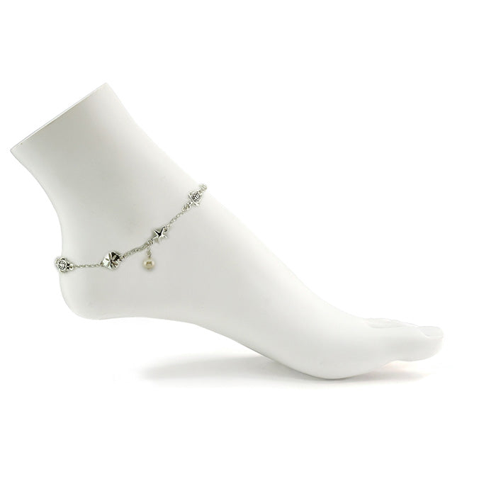 Envelope My Ankle With Sealife Ankle Bracelet Silver