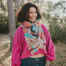 Autumn Winds Blanket Scarf Teal