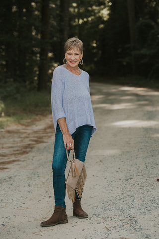 Fringe Benefits Clutch Taupe