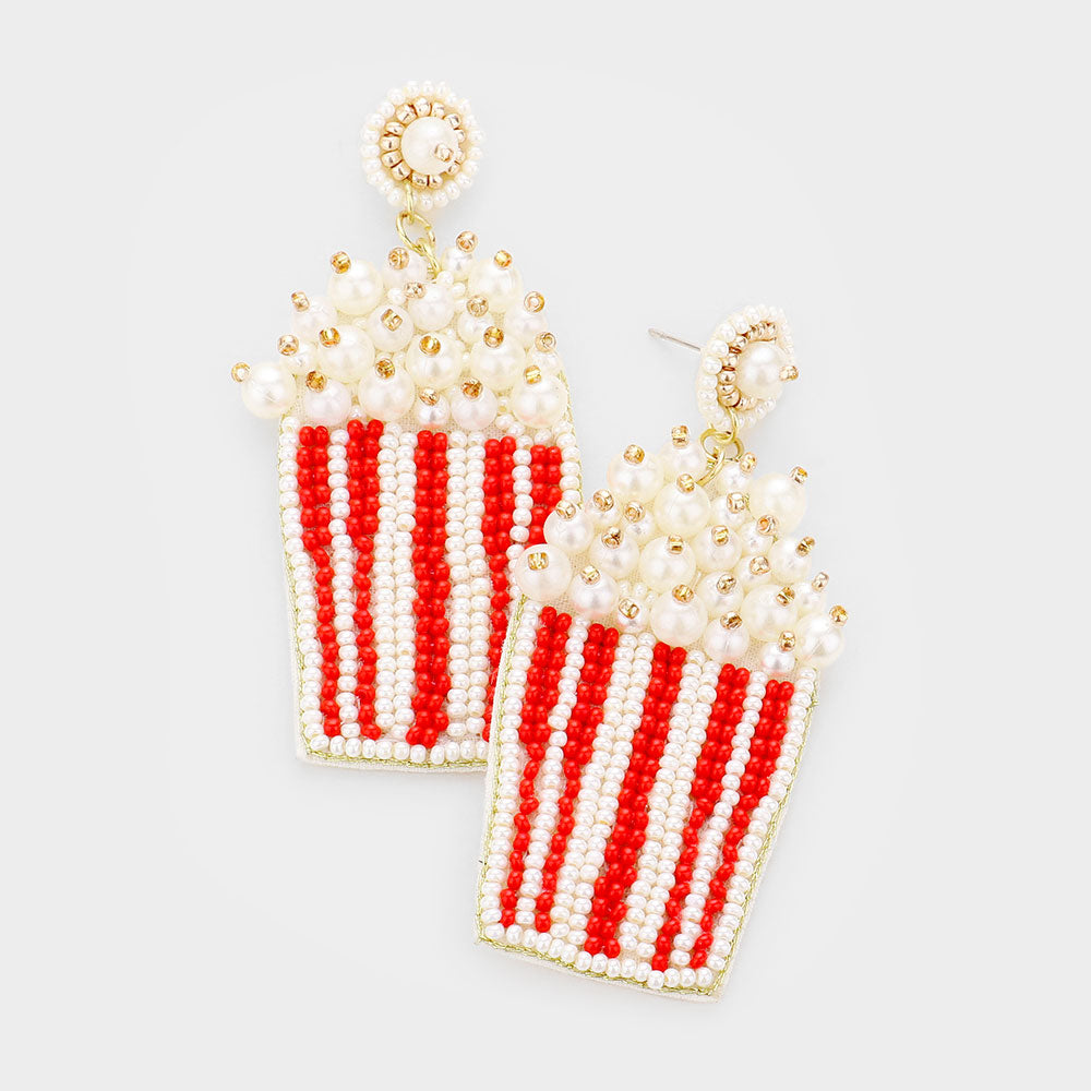 Movie Popcorn Earrings