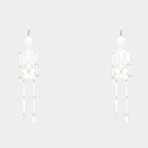 Scary Spooky Skeleton Earrings