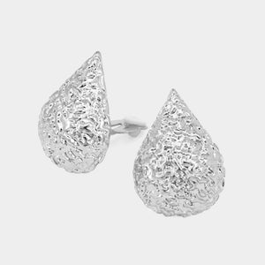 Hershey Kiss Clip Earrings Silver