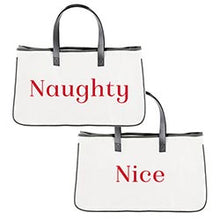 Naughty Nice Canvas Tote