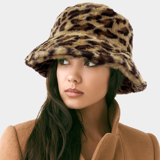 Lush & Plush Bucket Hat Leopard DBN