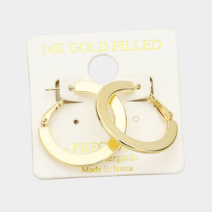 14K Gold Dipped Hoops Small