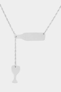 Wine Lovers Necklace Silver