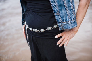 Baby Concho Belt Turquoise