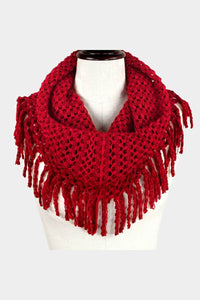 Nicole Scarf Oxblood Red