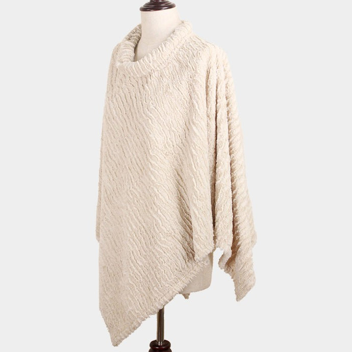 Boujie Soft Poncho Beige