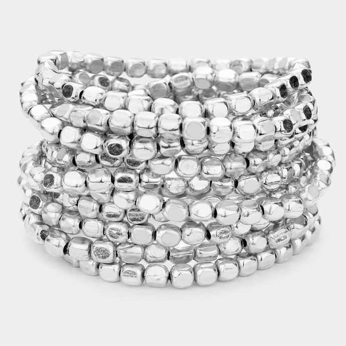 Silver Dreams Stretch Bracelets