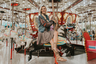 Carnival Sweater Sleeve Denim Jacket