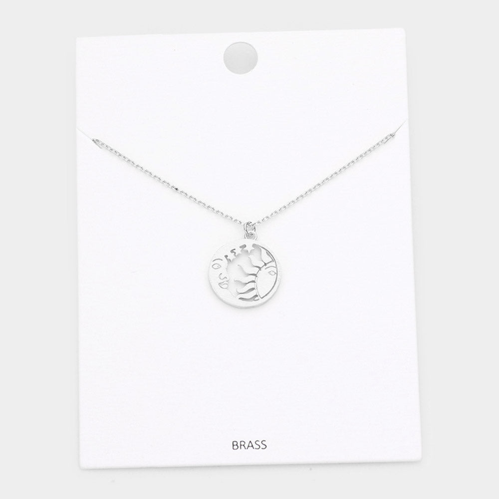 Take Me To The Moon Necklace Silver