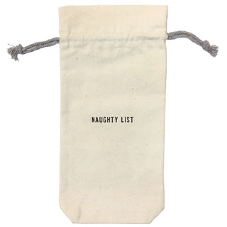 Naughty List Wine Bag