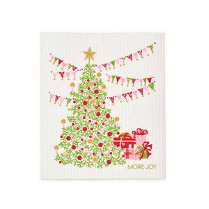 Traditional Christmas Tree Dishcloth (Christmas decor/gift)