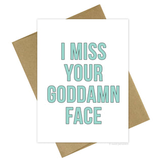 Miss Your Face Card: Sleeved