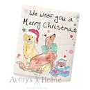 We Woof You A Merry Christmas Swedish Dish Cloth