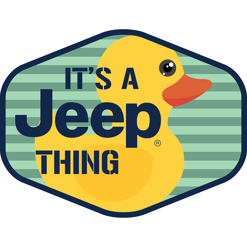 Sticker - Jeep® Duck Hex - It's a Jeep Thing-Stripes
