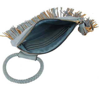 Fringe Benefits Clutch Taupe