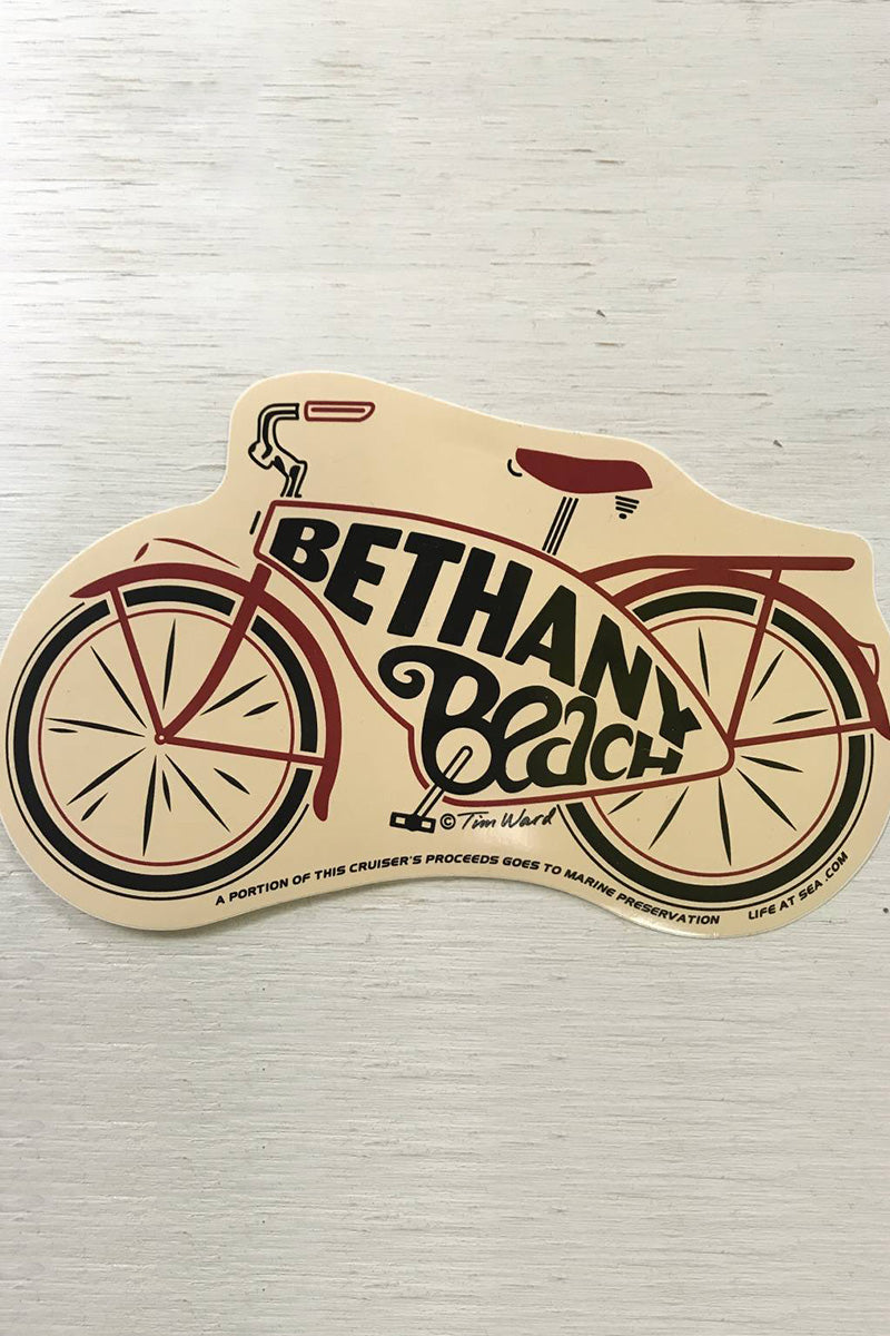 Bethany Beach Cruiser sticker