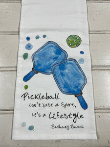 Pickle Ball in Bethany Beach Kitchen Dish Towel