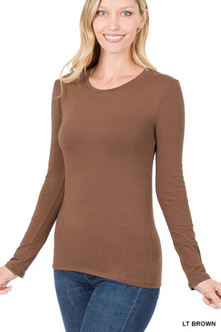 Simple Things Long Sleeve Tee LT Brown